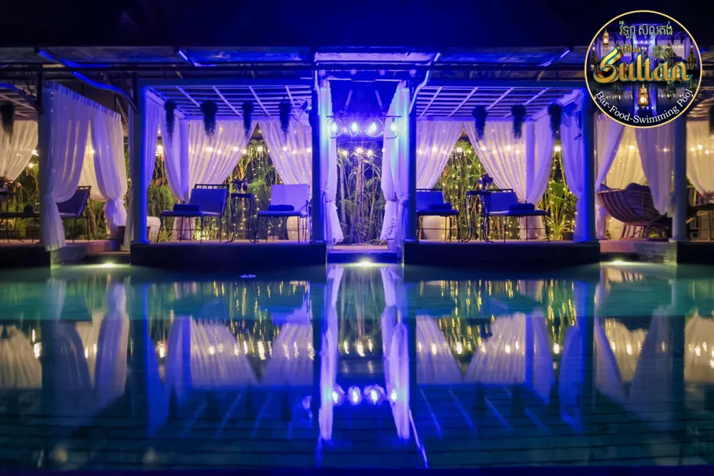 Extérieur nuit Villa Sultan